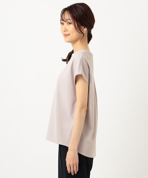 J.PRESS Ladies(J.プレス レディス)の「【WEB限定】防汚Tシャツ フレンチスリーブ(Tシャツ/カットソー・レディース・ベージュ系/ホワイト系・SMALL)」の12枚目の写真