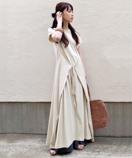 AZUL ENCANTO（アズールエンカント）の「2WAY ワンピース（ワンピース・レディース・ブラック/ブルー/ライトベージュ/ダークオレンジ・FREE）」の3枚目の写真