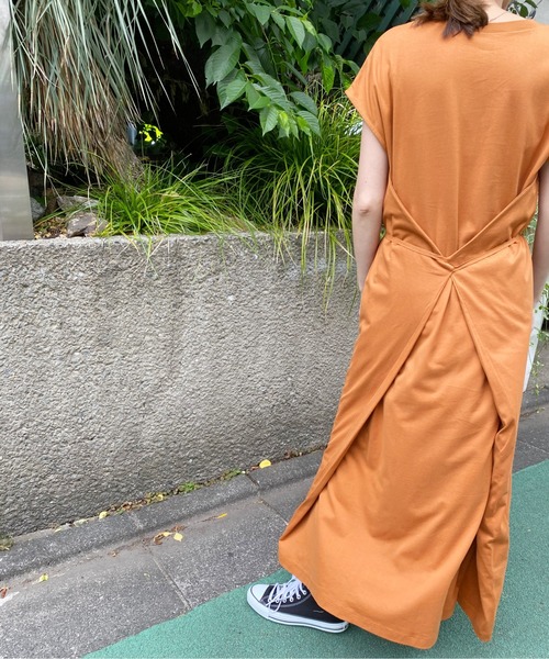 AZUL ENCANTO（アズールエンカント）の「2WAY ワンピース（ワンピース・レディース・ブラック/ブルー/ライトベージュ/ダークオレンジ・FREE）」の14枚目の写真