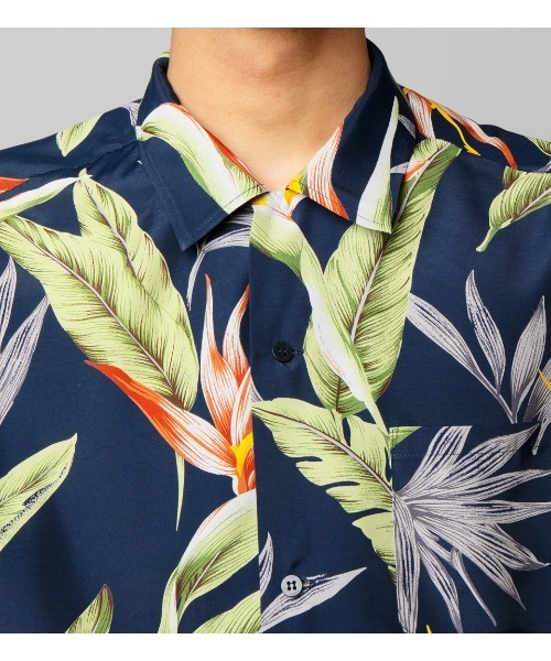 APPLEBUM（アップルバム）の「"Flower5021" S/S Aloha Shirt（シャツ/ブラウス・メンズ・ホワイト/ネイビー/グリーン・X-LARGE/MEDIUM/LARGE）」の7枚目の写真