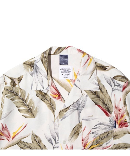 アップルバム Flower5021フラワー アロハシャツ ボタニカル柄 XL アップルバム Flower5021フラワー アロハシャツ ボタニカル柄 XL