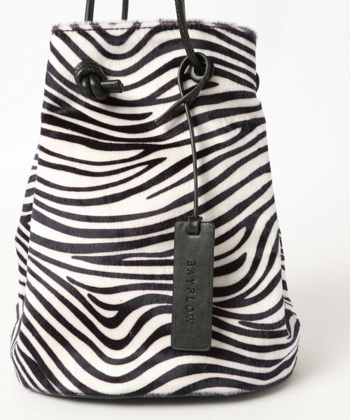 BAYFLOW(ベイフロー)の「アニマルキンチャクバッグ(トートバッグ・レディース・ブラック/ベージュ/ブラウン・FREE)」の12枚目の写真