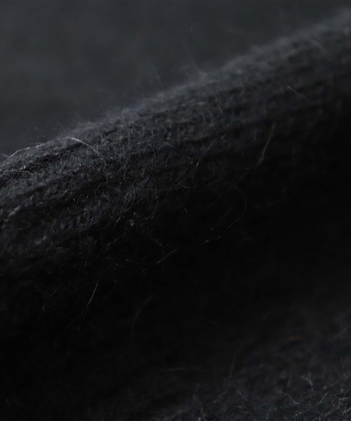 GRANDMA MAMA DAUGHTER（グランマママドーター）の「∴【 GRANDMA MAMA DAUGHTER / グランマ ママ ドーター 】アンゴラ シャギー タートル ワイド ニット KTC GRANMA TN2132811（ニット/セーター・レディース・ブラック/ライトグリーン系・1/0）」の9枚目の写真