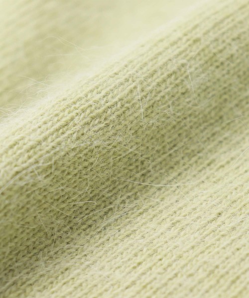 GRANDMA MAMA DAUGHTER（グランマママドーター）の「∴【 GRANDMA MAMA DAUGHTER / グランマ ママ ドーター 】アンゴラ シャギー タートル ワイド ニット KTC GRANMA TN2132811（ニット/セーター・レディース・ブラック/ライトグリーン系・1/0）」の20枚目の写真