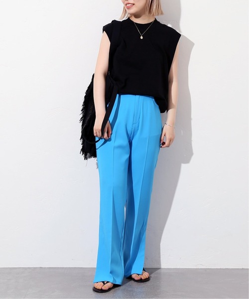 JOINT WORKS（ジョイントワークス）の「J-ツイルクロススリットパンツ（スラックス・レディース・ネイビー/サックスブルー/グリーン・SMALL/MEDIUM）」の12枚目の写真