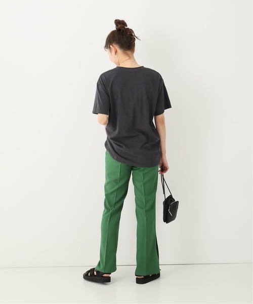 JOINT WORKS（ジョイントワークス）の「J-ツイルクロススリットパンツ（スラックス・レディース・ネイビー/サックスブルー/グリーン・SMALL/MEDIUM）」の9枚目の写真