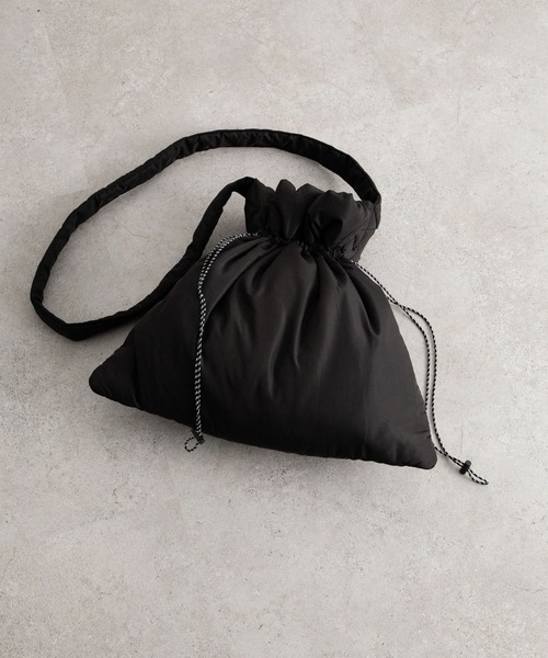 AMERICAN HOLIC（アメリカンホリック）の「【WEB限定】ボンディングギャザートート（トートバッグ・レディース・ブラック/カーキ/アイボリー・FREE）」の2枚目の写真