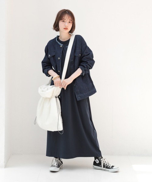 AMERICAN HOLIC（アメリカンホリック）の「【WEB限定】ボンディングギャザートート（トートバッグ・レディース・ブラック/カーキ/アイボリー・FREE）」の12枚目の写真