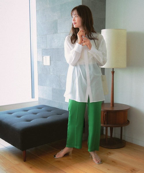 GLOBAL WORK（グローバルワーク）の「トロミイージーパンツ/951676（その他パンツ・レディース・ブラック/ライトグリーン/ダークブラウン・LARGE/MEDIUM）」の20枚目の写真