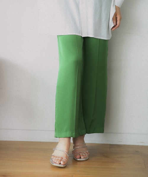 GLOBAL WORK（グローバルワーク）の「トロミイージーパンツ/951676（その他パンツ・レディース・ブラック/ライトグリーン/ダークブラウン・LARGE/MEDIUM）」の22枚目の写真