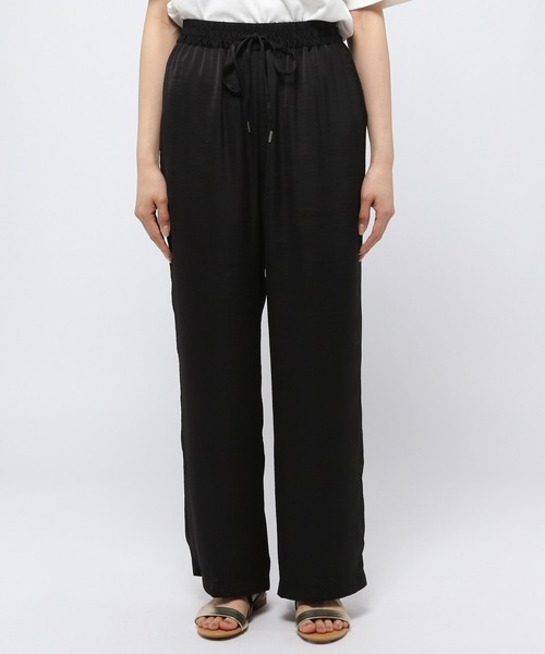 GLOBAL WORK（グローバルワーク）の「トロミイージーパンツ/951676（その他パンツ・レディース・ブラック/ライトグリーン/ダークブラウン・LARGE/MEDIUM）」の4枚目の写真