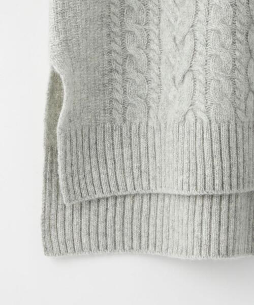 green label relaxing（グリーンレーベルリラクシング）の「【WEB限定】［XS/H148-155㎝］HAMILTON アラン ハイネック プルオーバー ニット（ニット/セーター・レディース・イエロー/ネイビー/ナチュラル/コバルトブルー/ライトグレー/ケリー・XS）」の21枚目の写真