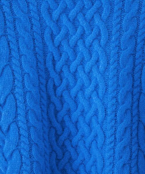 green label relaxing（グリーンレーベルリラクシング）の「【WEB限定】［XS/H148-155㎝］HAMILTON アラン ハイネック プルオーバー ニット（ニット/セーター・レディース・イエロー/ネイビー/ナチュラル/コバルトブルー/ライトグレー/ケリー・XS）」の16枚目の写真