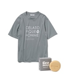 gelato pique | 【GELATO PIQUE HOMME】 geo soap ワンポイントTシャツ&ソープSET(Tシャツ/カットソー)