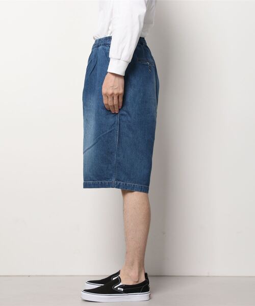 GOLD（ゴールド）の「GOLD / ゴールド：10oz. COTTON / LINEN DENIM EASY SHORT：21A-GL52254H[MUS]（デニムパンツ・メンズ・ネイビー・L/M/S）」の2枚目の写真