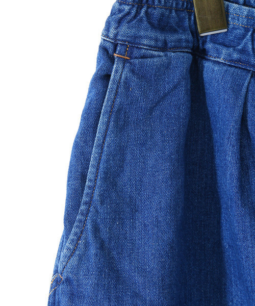 GOLD（ゴールド）の「GOLD / ゴールド：10oz. COTTON / LINEN DENIM EASY SHORT：21A-GL52254H[MUS]（デニムパンツ・メンズ・ネイビー・L/M/S）」の3枚目の写真