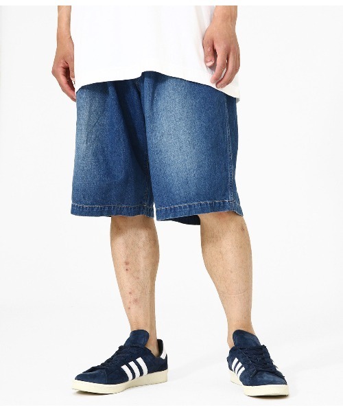 GOLD（ゴールド）の「GOLD / ゴールド：10oz. COTTON / LINEN DENIM EASY SHORT：21A-GL52254H[MUS]（デニムパンツ・メンズ・ネイビー・L/M/S）」の19枚目の写真