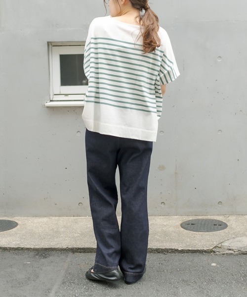 PUAL CE CIN（ピュアルセシン）の「JAPAN MADE デニムストレートパンツ（デニムパンツ・レディース・インディゴブルー/ブルー・FREE）」の13枚目の写真