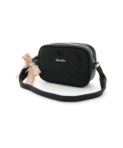 JENNI love（ジェニィラブ）の「リボンチャーム付きショルダーバッグ（ショルダーバッグ・キッズ・オフホワイト/ピンク/ブラック・F）」の12枚目の写真