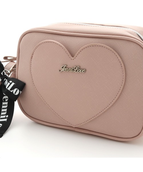 JENNI love（ジェニィラブ）の「リボンチャーム付きショルダーバッグ（ショルダーバッグ・キッズ・オフホワイト/ピンク/ブラック・F）」の11枚目の写真