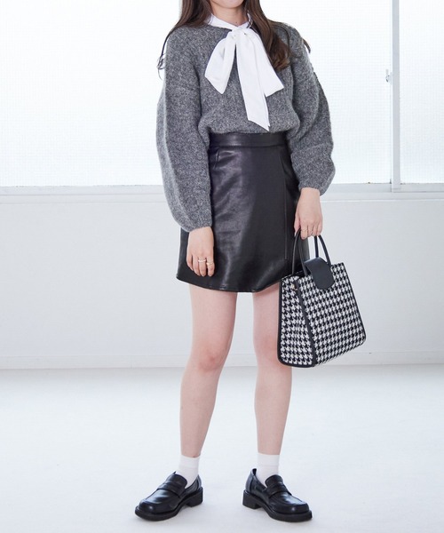 Heather（ヘザー）の「スクエアローファー　229093（ローファー・レディース・ブラック/ベージュ・M/L）」の20枚目の写真