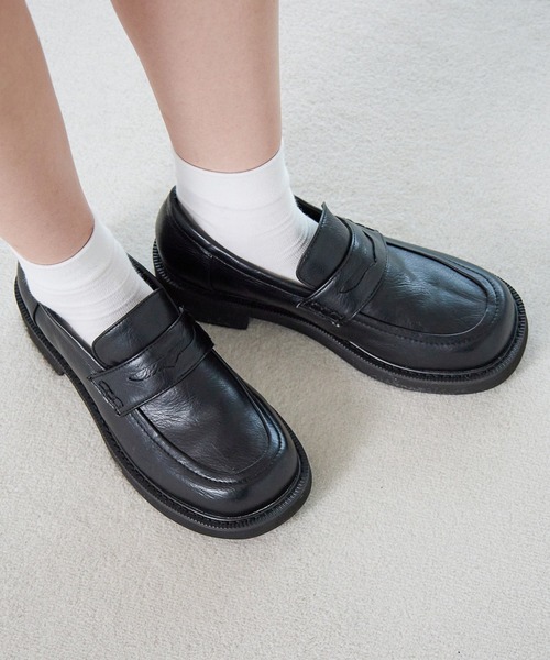 Heather（ヘザー）の「スクエアローファー　229093（ローファー・レディース・ブラック/ベージュ・M/L）」の19枚目の写真