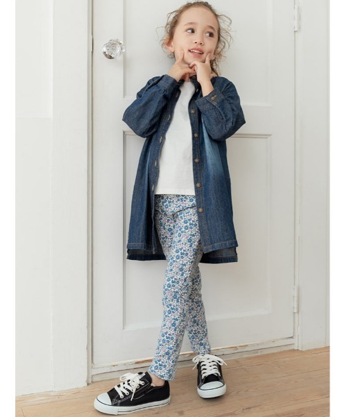 fifth(フィフス)の「【KIDS】ストレッチクマ総柄レギパン(その他パンツ・キッズ・ブルー・110/120/130)」の1枚目の写真