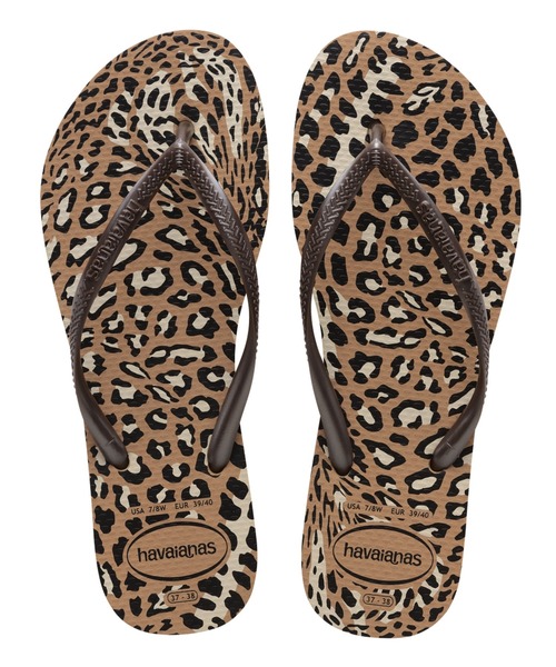havaianas(ハワイアナス)の「havaianas (ハワイアナス) / Slim Animals サンダル ラバービーチサンダル(サンダル・レディース・ピンク系その他/その他1/その他2/ブラウン系その他/ゴールド系その他/ホワイト×ピンク/グレー/ベージュ・23/24.5/22/25.5)」の3枚目の写真