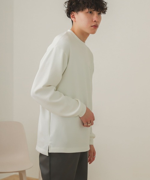 SENSE OF PLACE by URBAN RESEARCH（センスオブプレイスバイアーバンリサーチ）の「シシュウポンチロングTシャツ（Tシャツ/カットソー・メンズ・ブルー/ブラック/ライトベージュ/ホワイト・LARGE/MEDIUM）」の20枚目の写真