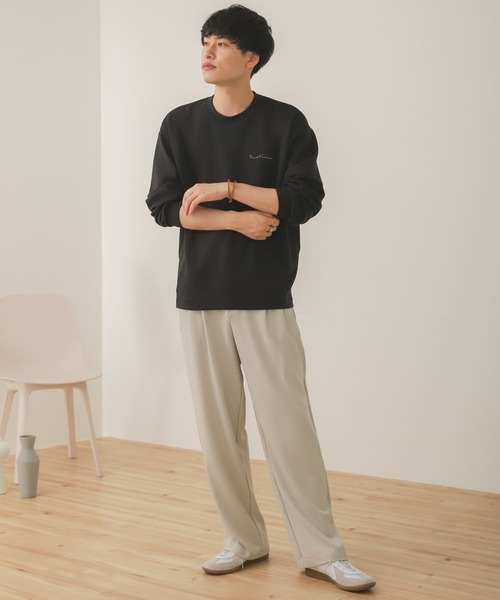 SENSE OF PLACE by URBAN RESEARCH（センスオブプレイスバイアーバンリサーチ）の「シシュウポンチロングTシャツ（Tシャツ/カットソー・メンズ・ブルー/ブラック/ライトベージュ/ホワイト・LARGE/MEDIUM）」の18枚目の写真