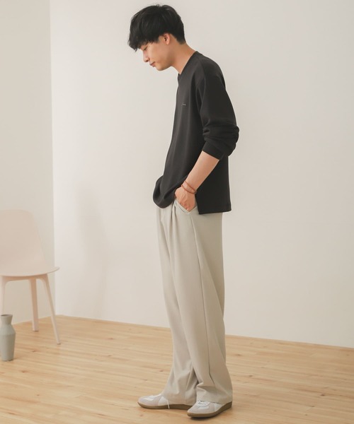 SENSE OF PLACE by URBAN RESEARCH（センスオブプレイスバイアーバンリサーチ）の「シシュウポンチロングTシャツ（Tシャツ/カットソー・メンズ・ブルー/ブラック/ライトベージュ/ホワイト・LARGE/MEDIUM）」の7枚目の写真