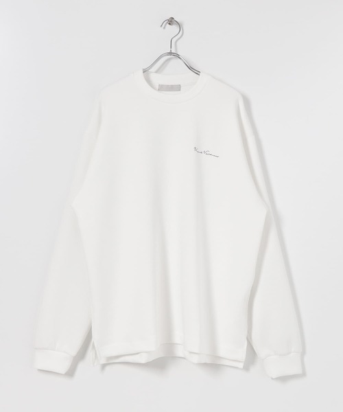 SENSE OF PLACE by URBAN RESEARCH（センスオブプレイスバイアーバンリサーチ）の「シシュウポンチロングTシャツ（Tシャツ/カットソー・メンズ・ブルー/ブラック/ライトベージュ/ホワイト・LARGE/MEDIUM）」の8枚目の写真