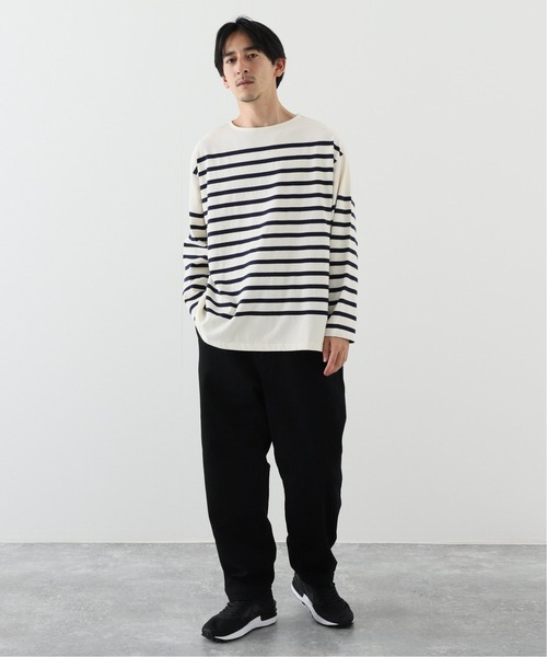 JOURNAL STANDARD relume（ジャーナルスタンダード　レリューム）の「3XL NAVAL BORDER/ボーダーTシャツ（Tシャツ/カットソー・メンズ・ブラック/ネイビー/カーキ/レンガ・LARGE/XXX-LARGE）」の6枚目の写真