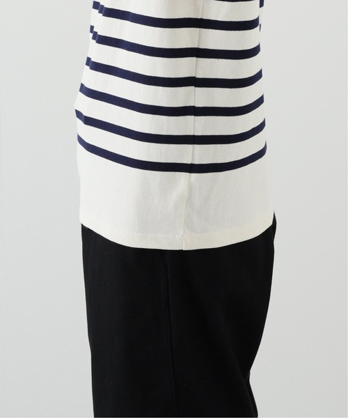 JOURNAL STANDARD relume（ジャーナルスタンダード　レリューム）の「3XL NAVAL BORDER/ボーダーTシャツ（Tシャツ/カットソー・メンズ・ブラック/ネイビー/カーキ/レンガ・LARGE/XXX-LARGE）」の7枚目の写真