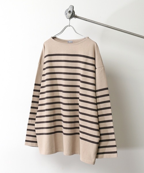 JOURNAL STANDARD relume（ジャーナルスタンダード　レリューム）の「3XL NAVAL BORDER/ボーダーTシャツ（Tシャツ/カットソー・メンズ・ブラック/ネイビー/カーキ/レンガ・LARGE/XXX-LARGE）」の21枚目の写真