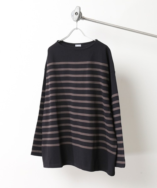 JOURNAL STANDARD relume（ジャーナルスタンダード　レリューム）の「3XL NAVAL BORDER/ボーダーTシャツ（Tシャツ/カットソー・メンズ・ブラック/ネイビー/カーキ/レンガ・LARGE/XXX-LARGE）」の22枚目の写真