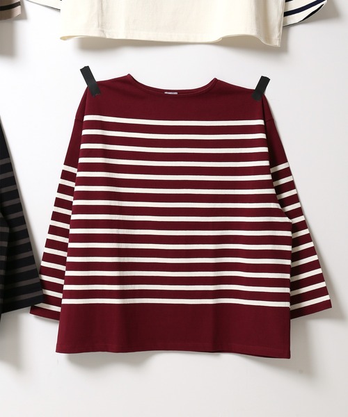 JOURNAL STANDARD relume（ジャーナルスタンダード　レリューム）の「3XL NAVAL BORDER/ボーダーTシャツ（Tシャツ/カットソー・メンズ・ブラック/ネイビー/カーキ/レンガ・LARGE/XXX-LARGE）」の13枚目の写真