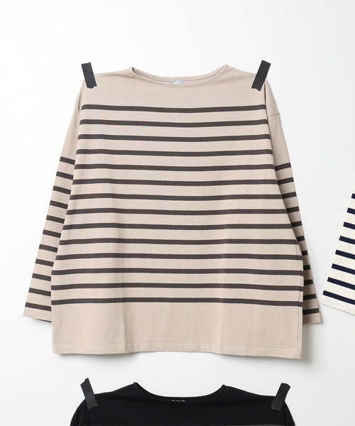 JOURNAL STANDARD relume（ジャーナルスタンダード　レリューム）の「3XL NAVAL BORDER/ボーダーTシャツ（Tシャツ/カットソー・メンズ・ブラック/ネイビー/カーキ/レンガ・LARGE/XXX-LARGE）」の16枚目の写真