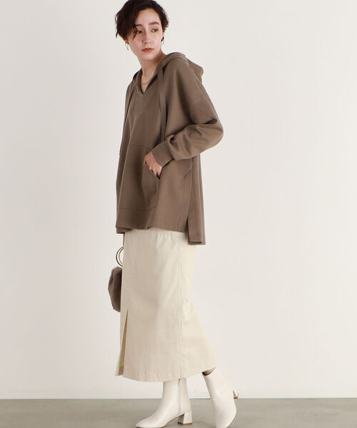 NOLLEY’S（ノーリーズ）の「ダブルエアーウォッシャブルパーカー（パーカー・レディース・ベージュ/ブラウン・38）」の15枚目の写真