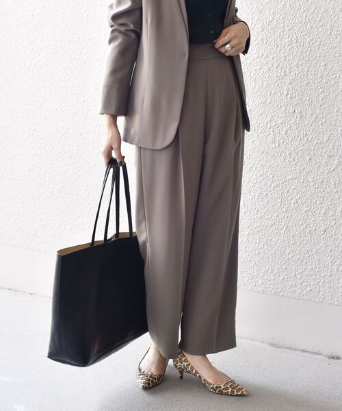 SHIPS（シップス）の「ウールライクセミダブルパンツ◇（その他パンツ・レディース・オフホワイト/キャメル/ネイビー・34/36/38/40）」の15枚目の写真