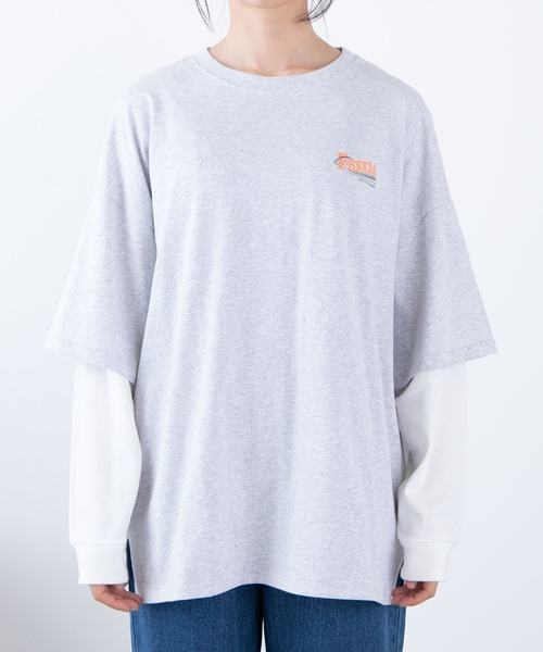 WEGO(ウィゴー)の「WEGO/フェイクレイヤードロンT(Tシャツ/カットソー・レディース・オートミール/スミクロ・FREE)」の11枚目の写真