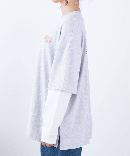 WEGO(ウィゴー)の「WEGO/フェイクレイヤードロンT(Tシャツ/カットソー・レディース・オートミール/スミクロ・FREE)」の12枚目の写真