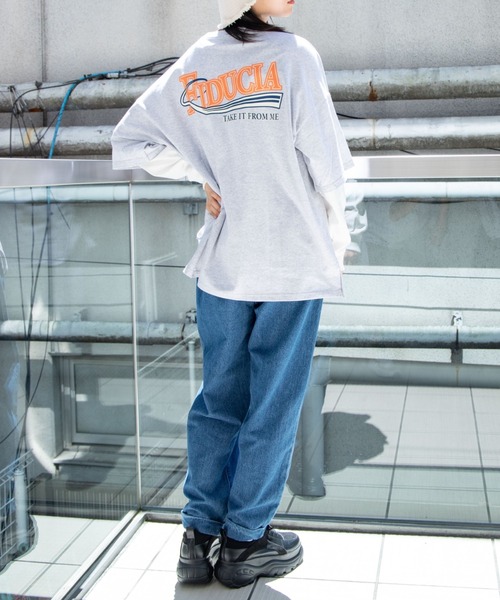 WEGO(ウィゴー)の「WEGO/フェイクレイヤードロンT(Tシャツ/カットソー・レディース・オートミール/スミクロ・FREE)」の8枚目の写真