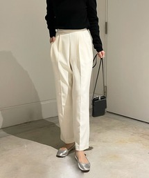 DouDou | ソフトテーパードタックパンツ(その他パンツ)