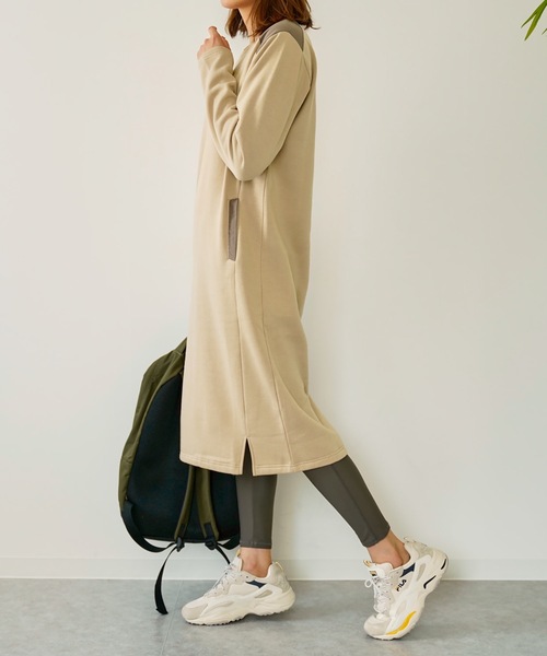 BENETTON (UNITED COLORS OF BENETTON)（ベネトンユナイテッドカラーズオブベネトン）の「【BENETTON / ベネトン】レディースワンピース（ワンピース・レディース・ブラック/ベージュ/カーキ/ピンク・SMALL/MEDIUM/LARGE/X-LARGE）」の2枚目の写真