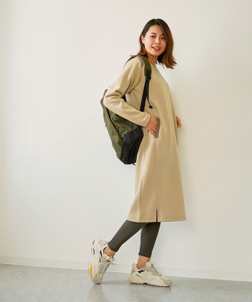 BENETTON (UNITED COLORS OF BENETTON)（ベネトンユナイテッドカラーズオブベネトン）の「【BENETTON / ベネトン】レディースワンピース（ワンピース・レディース・ブラック/ベージュ/カーキ/ピンク・SMALL/MEDIUM/LARGE/X-LARGE）」の17枚目の写真