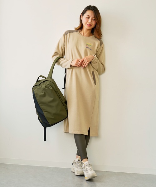 BENETTON (UNITED COLORS OF BENETTON)（ベネトンユナイテッドカラーズオブベネトン）の「【BENETTON / ベネトン】レディースワンピース（ワンピース・レディース・ブラック/ベージュ/カーキ/ピンク・SMALL/MEDIUM/LARGE/X-LARGE）」の19枚目の写真