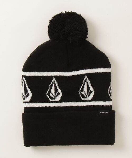 VOLCOM（ボルコム）の「VOLCOM/ボルコム キッズ ビーニー ニット帽 L5852201（ニットキャップ/ビーニー・キッズ・ブラック/グレー・FREE）」の2枚目の写真