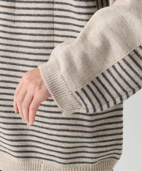 美品 NOMA t.d. Damage Stripe Sweater ウール Stripe Sweater NOMA 
