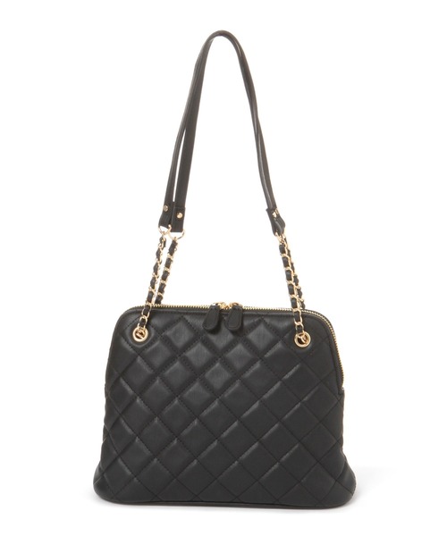 LEPSIM（レプシィム）の「キルティングチェーンBAG　236414（ショルダーバッグ・レディース・ブラック/ベージュ・ONE SIZE）」の2枚目の写真